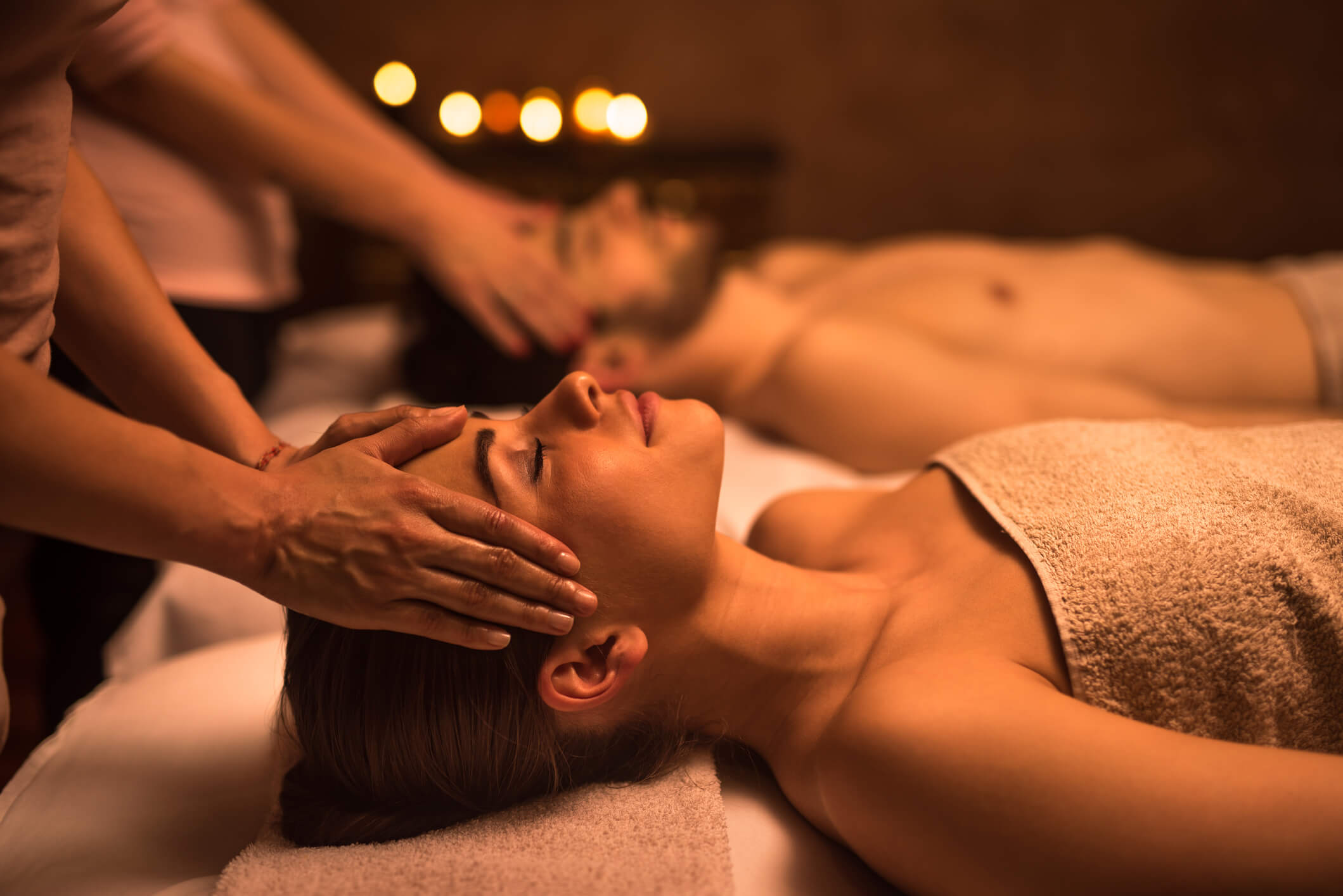 Image of couple enjoying a massage